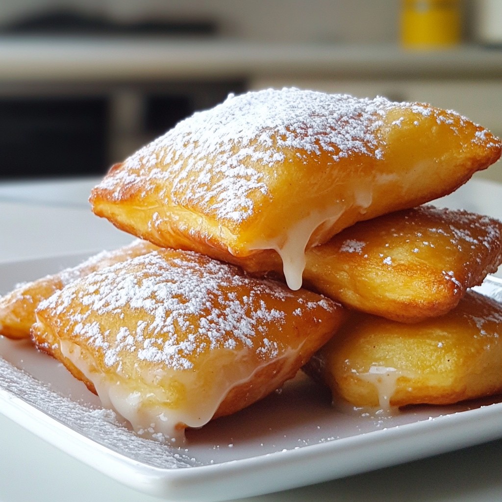 Vanilla French Beignets Delightfully Soft and Fluffy