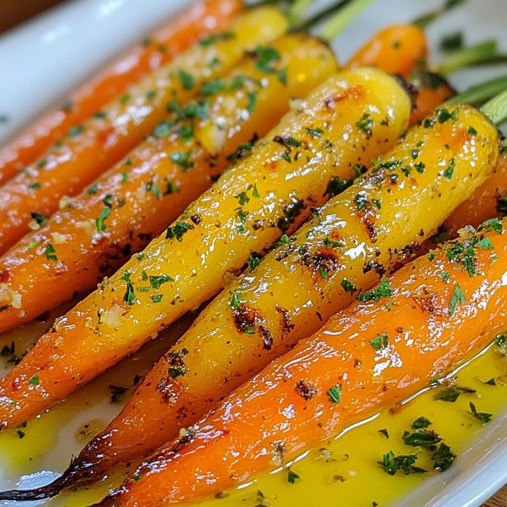 Garlic Butter Herb Roasted Carrots Savory Side Dish