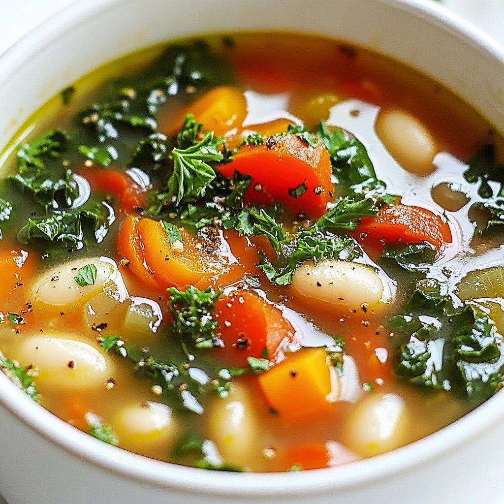 Vegan Tuscan White Bean Kale Soup Flavorful and Easy