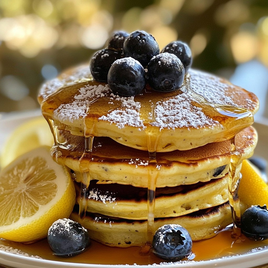 Lemon Blueberry Ricotta Pancakes Perfectly Fluffy Treat