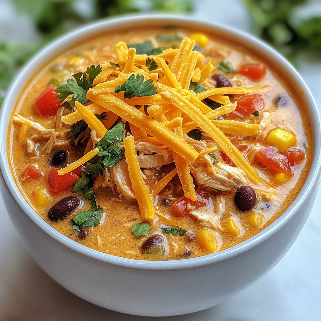 Creamy Chicken Enchilada Soup Tasty and Easy Recipe