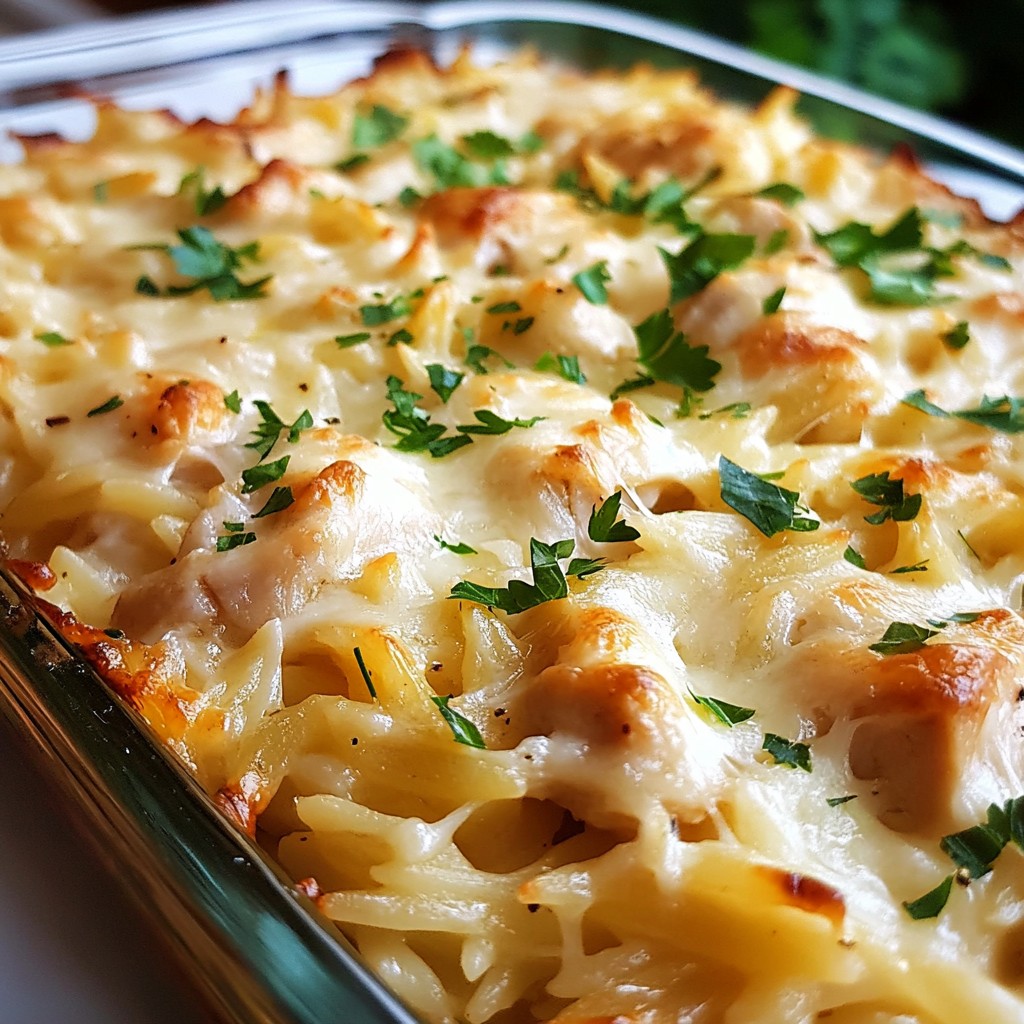French Onion Chicken Orzo Bake Quick and Tasty Meal