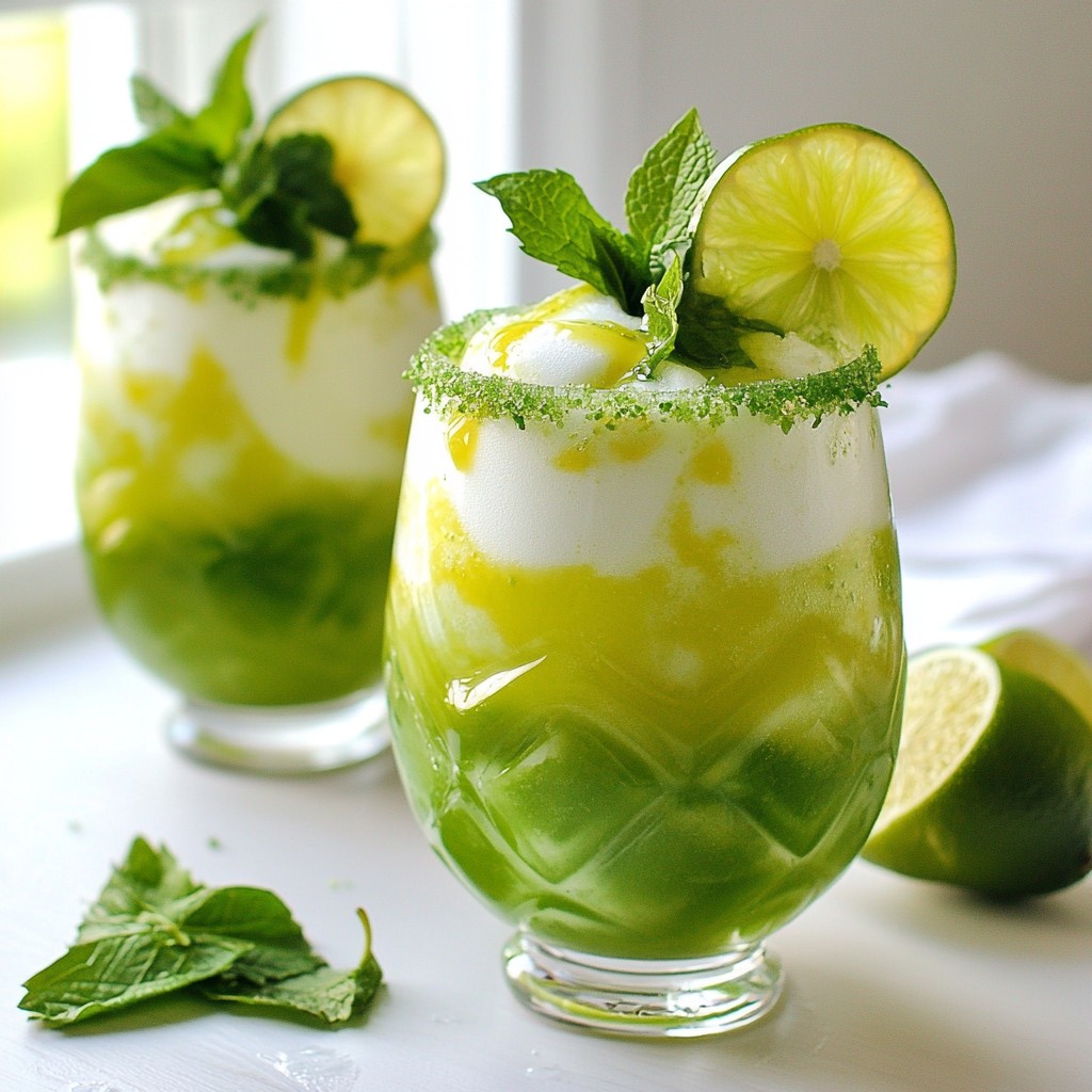 Festive Grinch Cocktail Fun and Colorful Party Drink