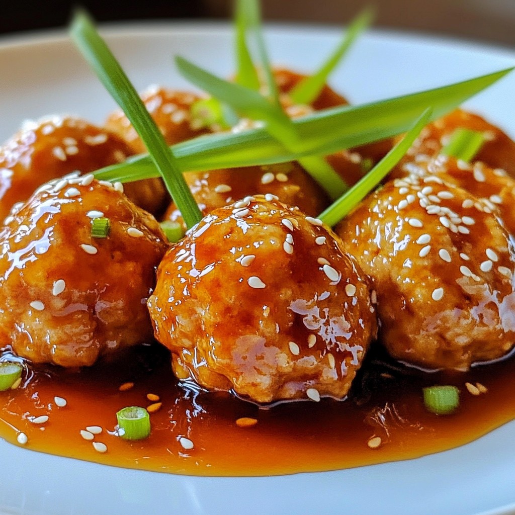 Teriyaki Chicken Meatballs Flavorful and Easy Recipe