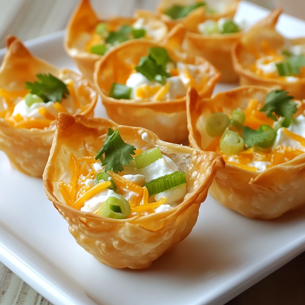 Crispy Wonton Cup Appetizers Easy and Flavorful Treat