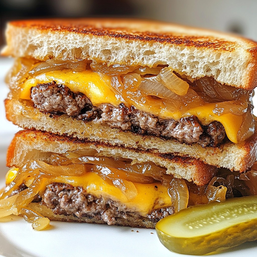 Classic Patty Melt Flavorful and Hearty Sandwich Recipe