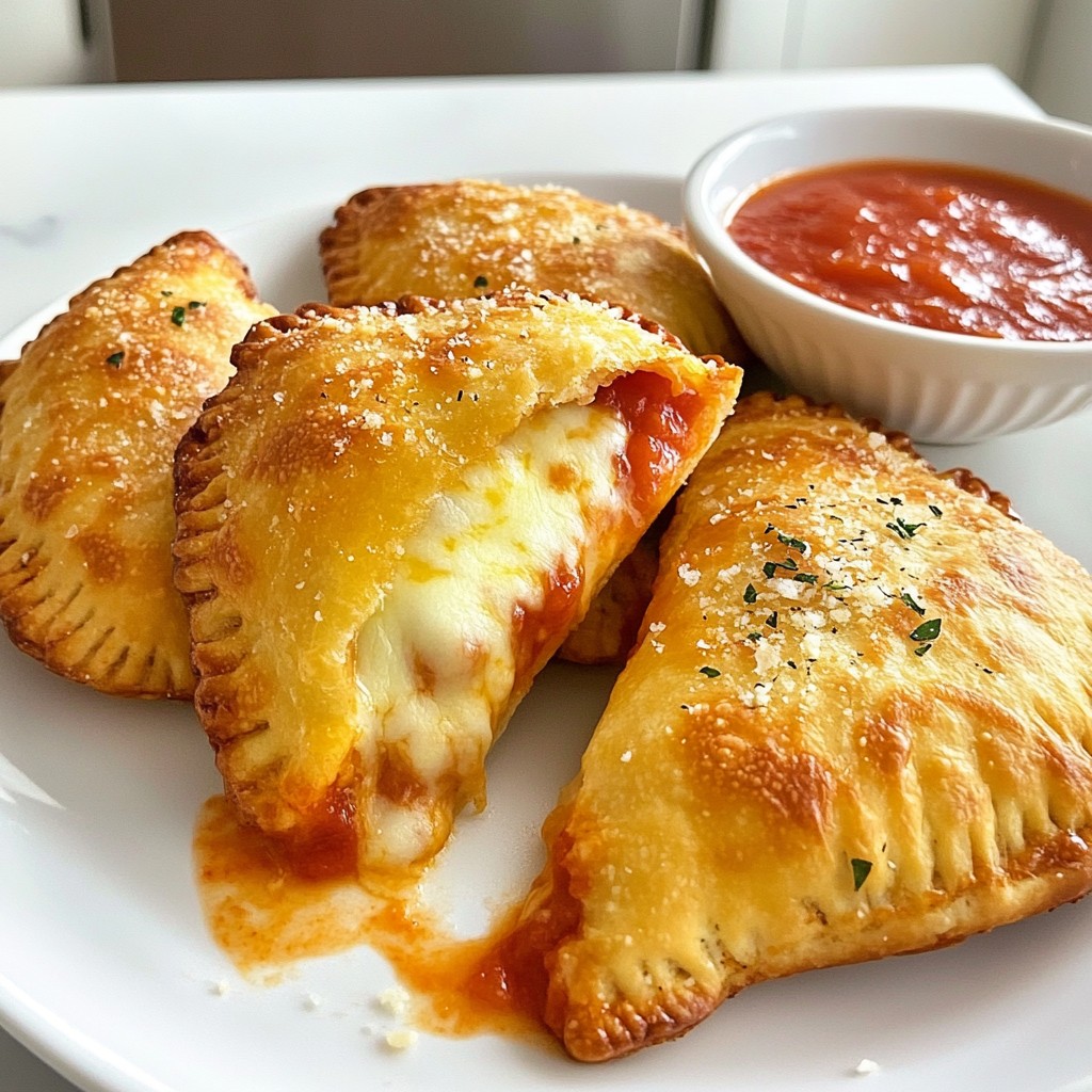 Homemade Cheesy Pizza Pockets Tasty and Simple Snack