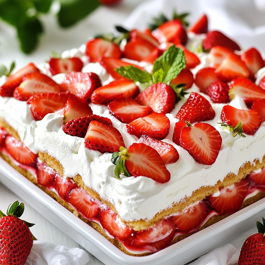 Strawberry Shortcake Icebox Cake Easy and Delicious Recipe