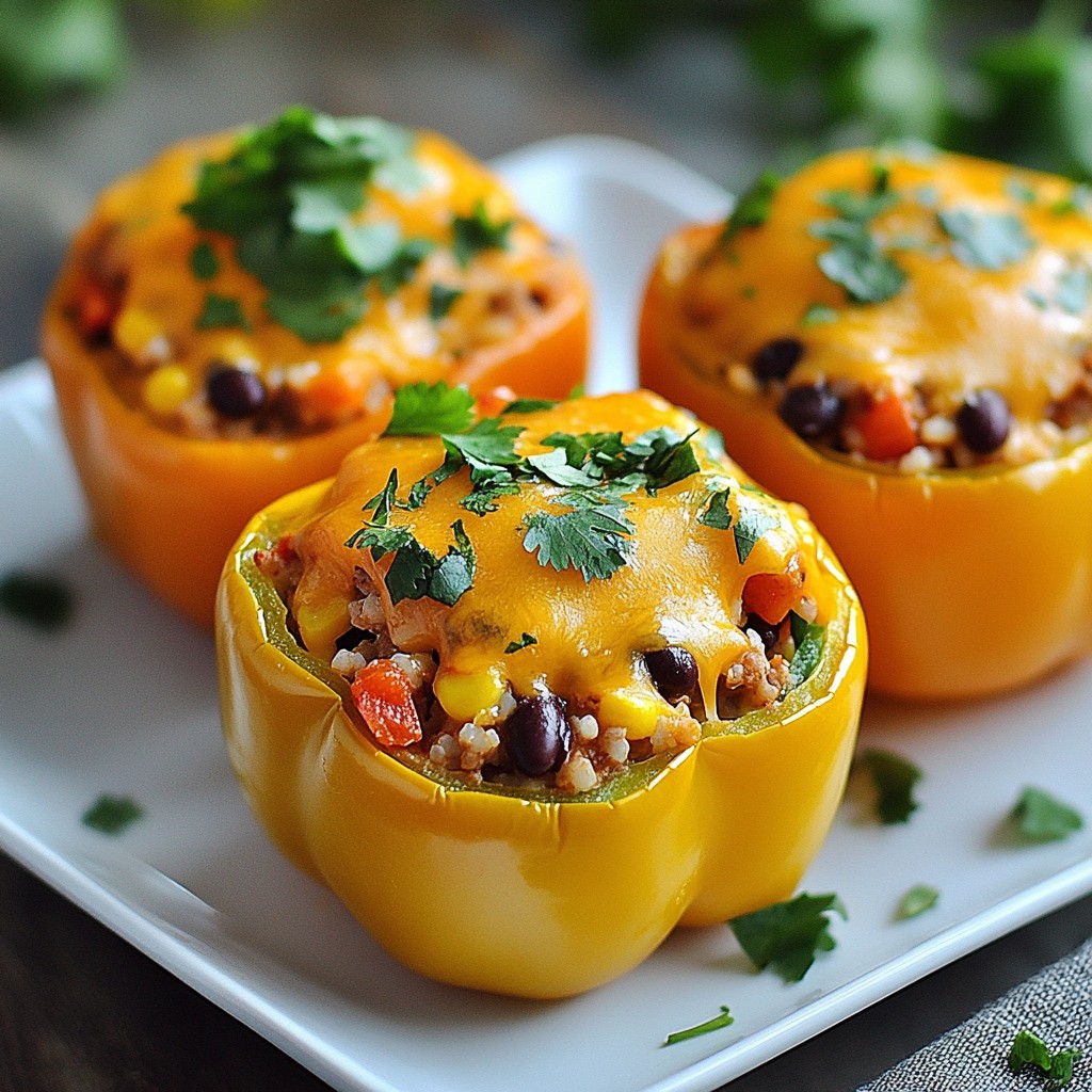 Cheesy Taco Stuffed Peppers Flavorful and Easy Dish