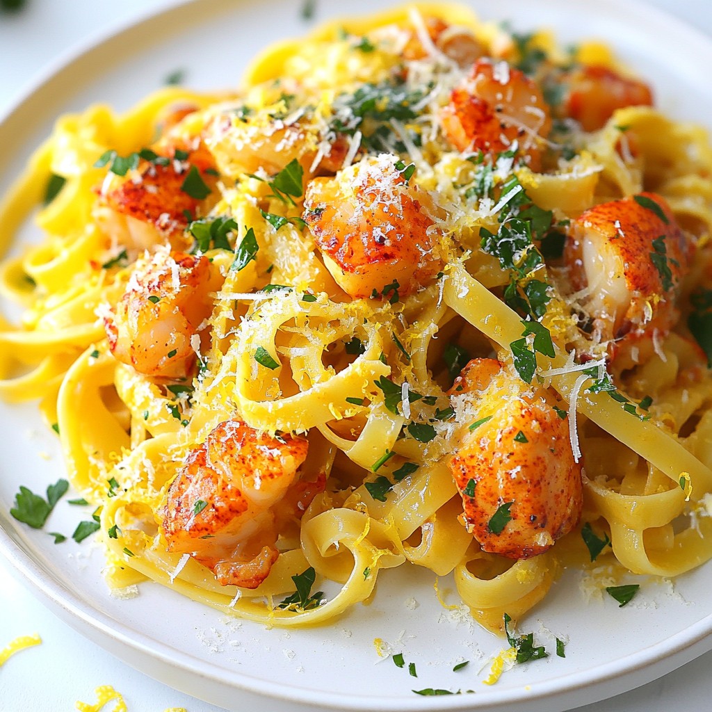 Butter Poached Lobster Pasta Flavorful and Delightful Dish