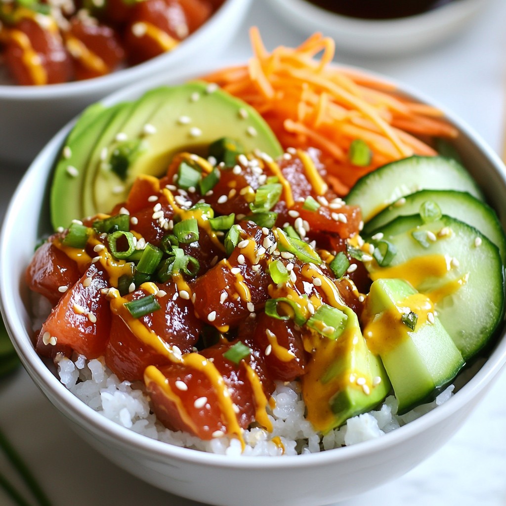 Spicy Tuna Sushi Bowls Fresh and Flavorful Meal Idea