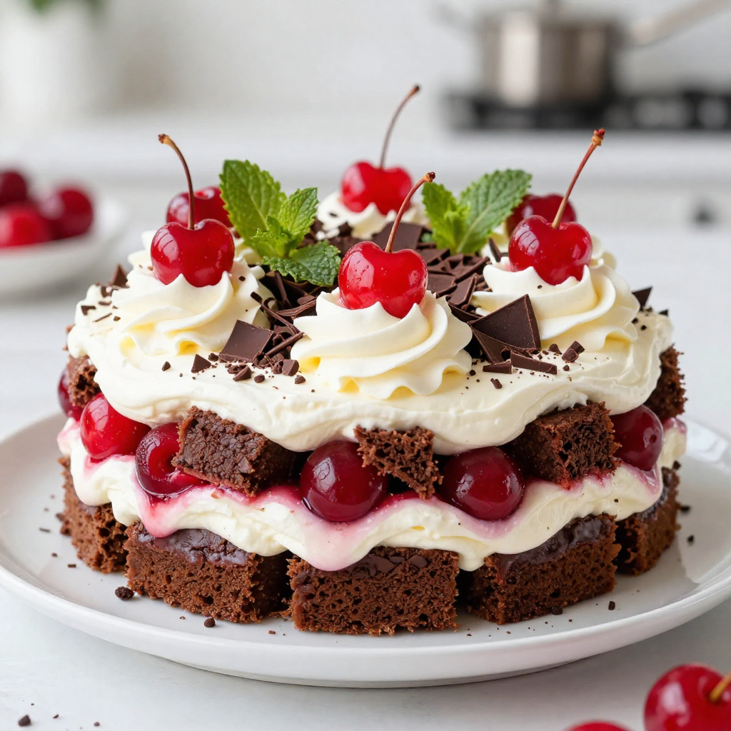 Christmas Black Forest Trifle Tasty Holiday Delight