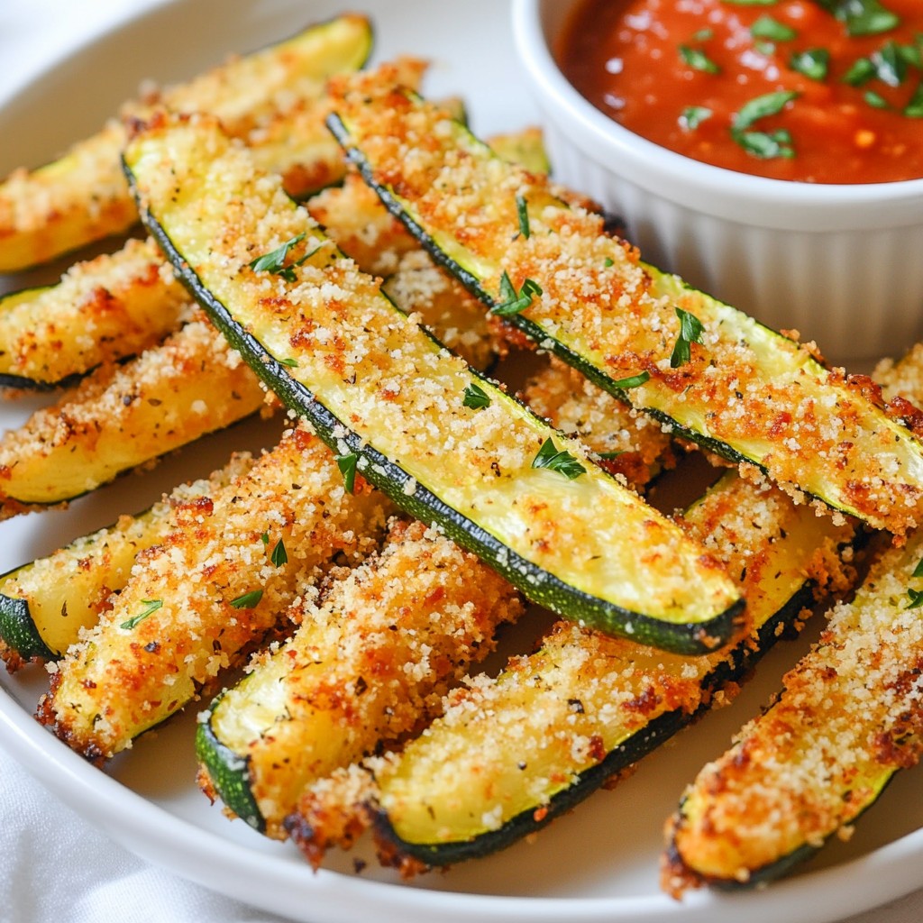 Air Fryer Parmesan Zucchini Fries Crispy and Simple