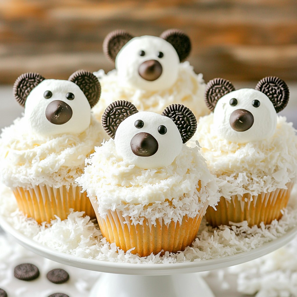 Polar Bear Cupcakes Fun and Creative Dessert Idea