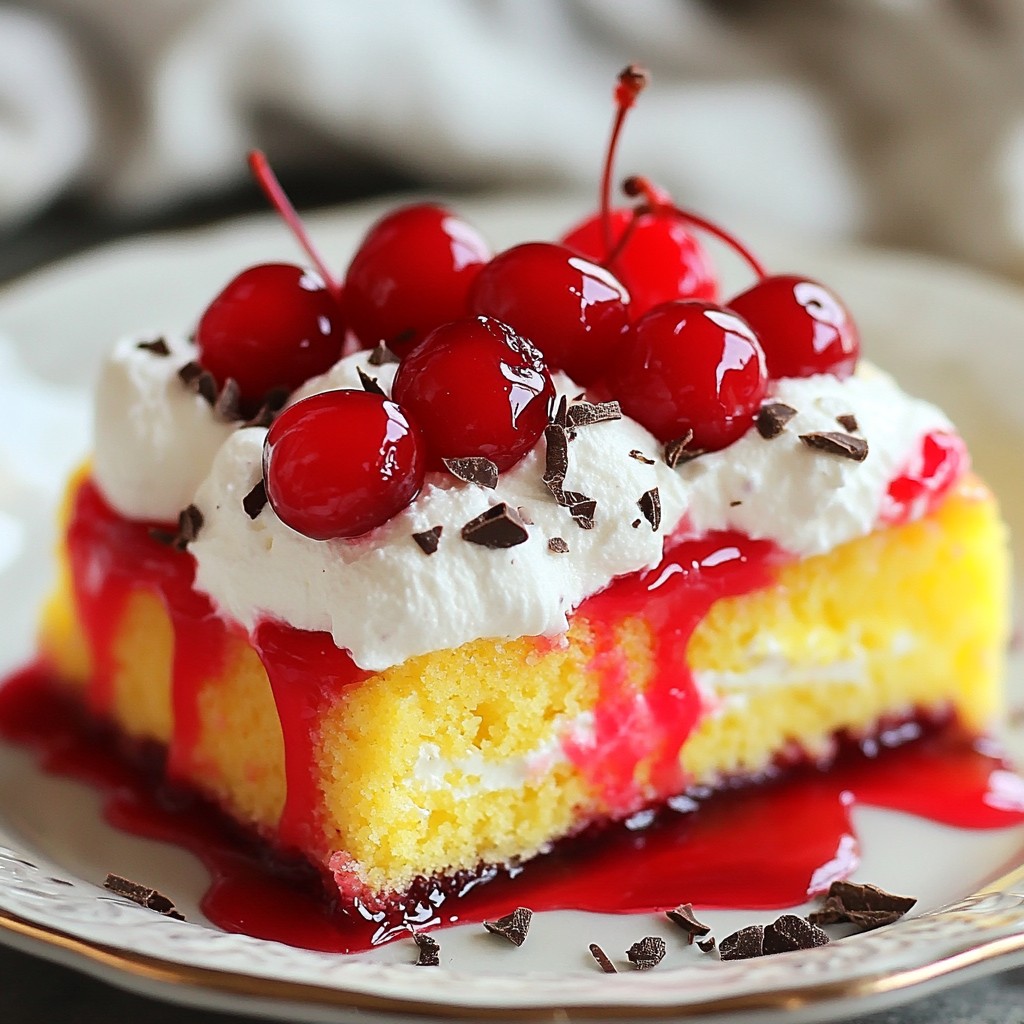 Cherry Poke Cake Delight Easy and Tasty Recipe
