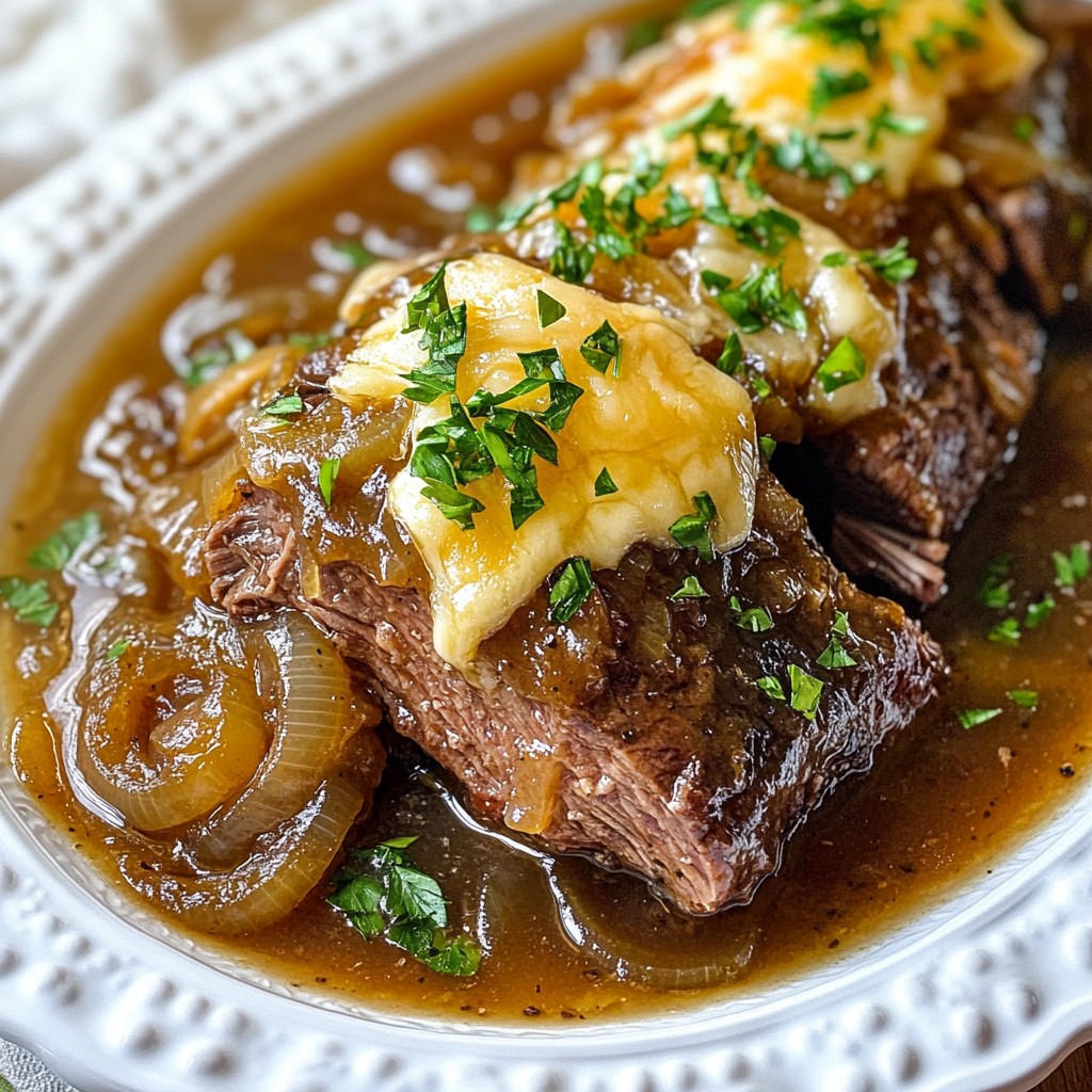 Juicy French Onion Pot Roast Comforting Family Meal