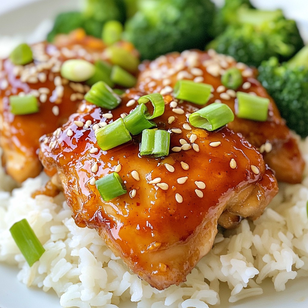 Sticky Asian Style Chicken Thighs Flavorful Dinner Delight