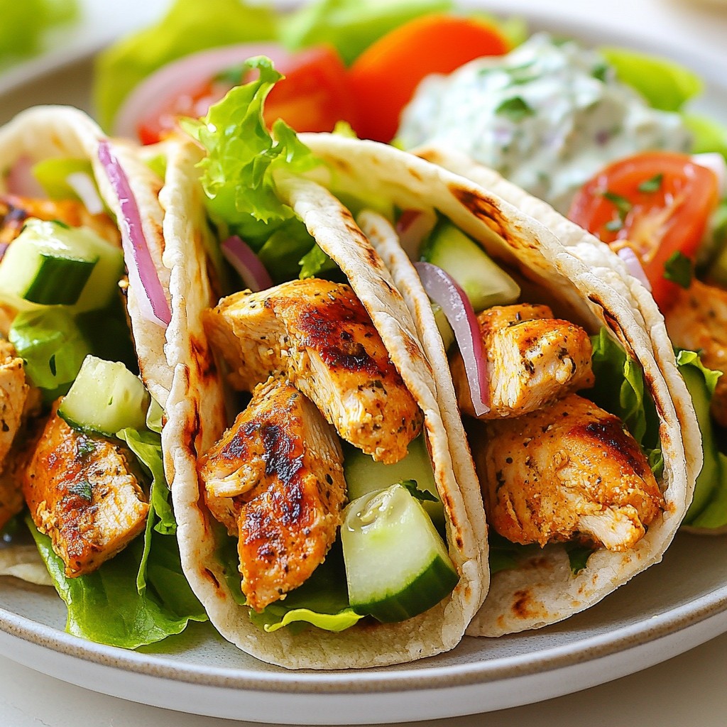 Minute Greek Chicken Gyros Easy and Flavorful Meal