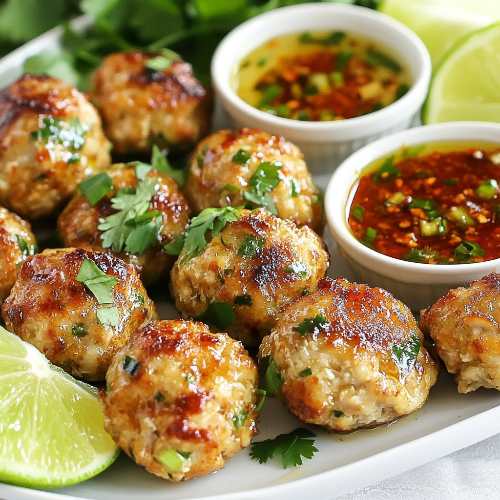 Thai Baked Chicken Meatballs Flavorful and Easy Recipe