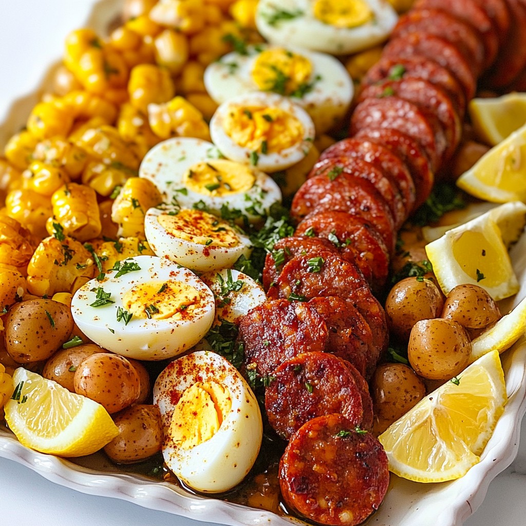 Cajun Sausage Egg Boil Flavorful and Hearty Recipe
