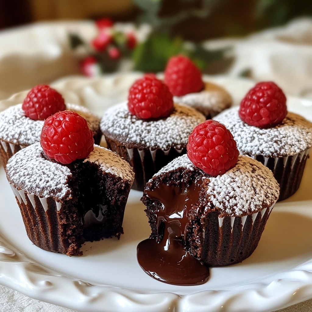Raspberry Chocolate Lava Cupcakes Easy and Tasty Treat