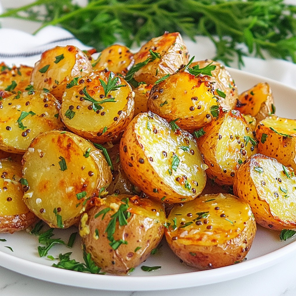 Creamy Mustard Roasted Potatoes Flavorful Side Dish