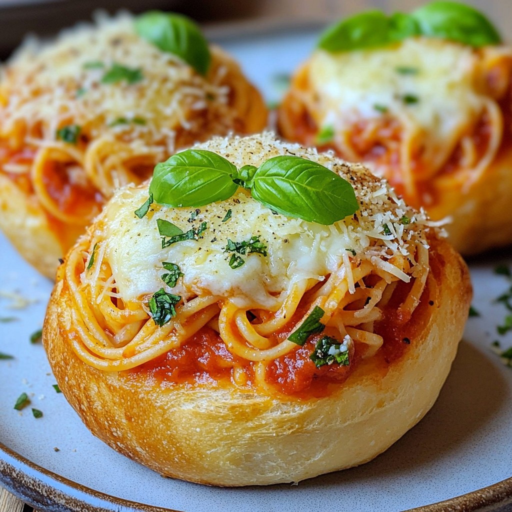 Spaghetti Garlic Bread Bowls Flavorful and Satisfying Meal