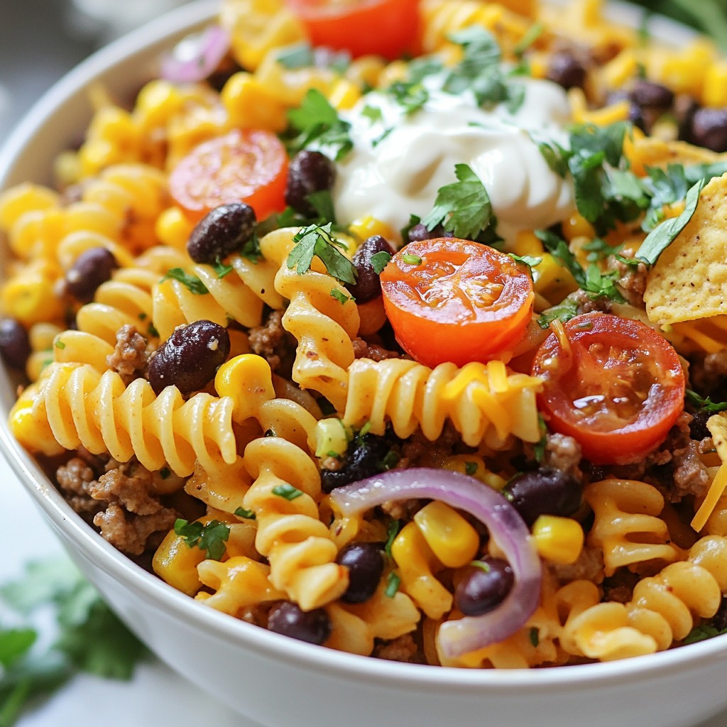 Taco Pasta Salad Flavorful and Easy Meal Idea