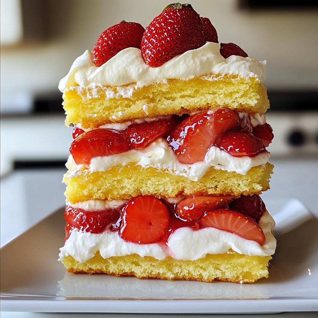 Layered Strawberry Shortcake Delightful Dessert Recipe