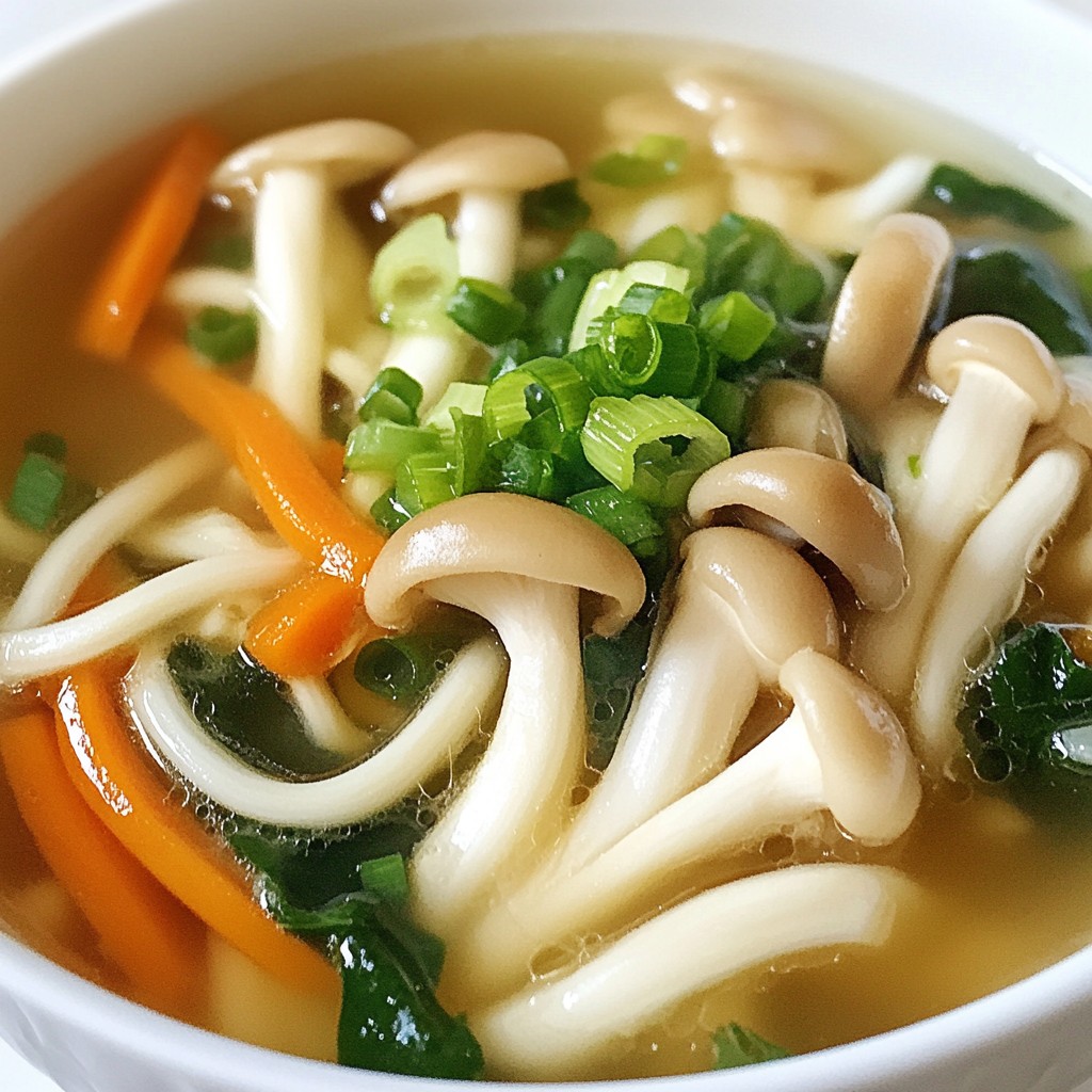 Enoki Mushroom Soup Flavorful and Nourishing Recipe