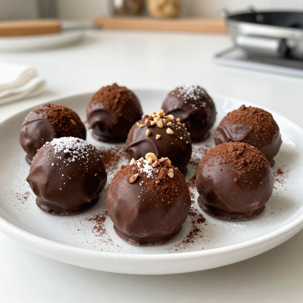 Boozy Baileys Chocolate Truffles Decadent Dessert Treat