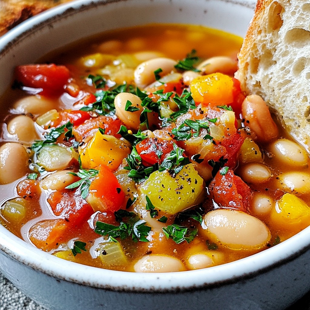 Sardinian Longevity Bean Soup Nourishing and Savory
