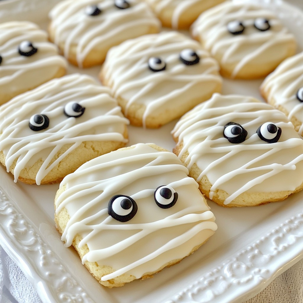 Mummy Halloween Cookies Delightful and Fun Treats