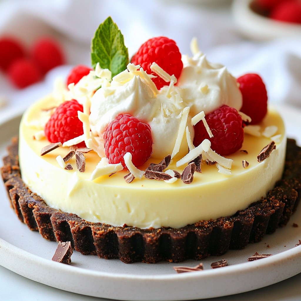 White Chocolate Mousse Tart Delightful Dessert Recipe