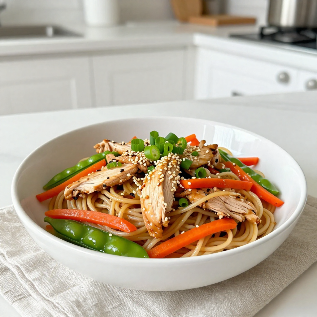 Minute Chicken Lo Mein Quick and Easy Recipe