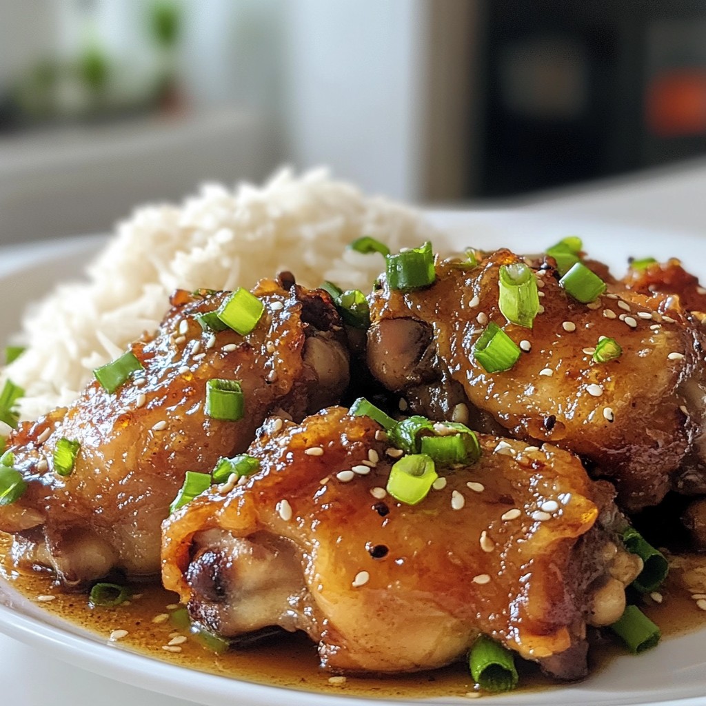 Soy Garlic Chicken Thighs Savory Flavor Boost