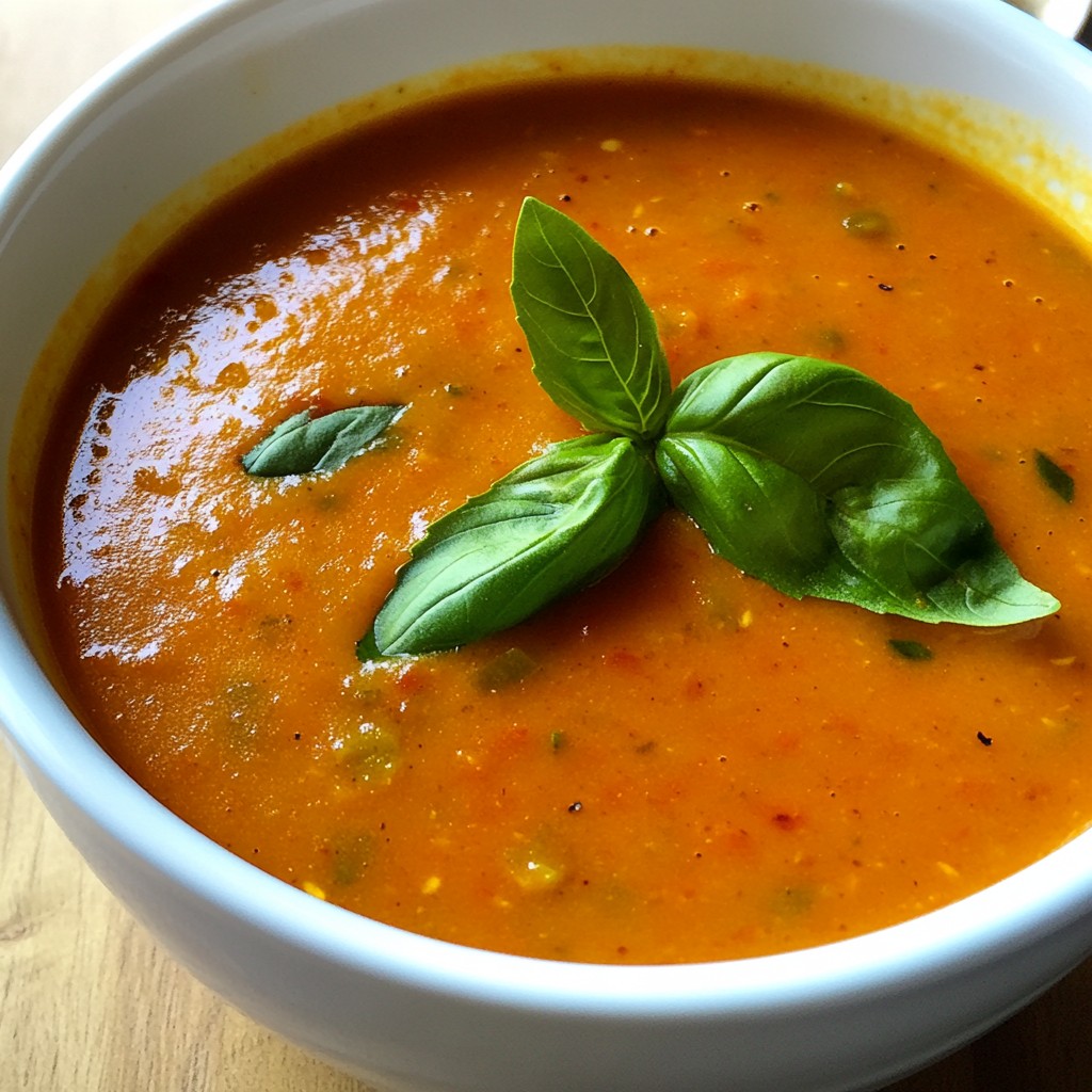 Roasted Tomato Pepper Soup Flavorful and Simple Recipe