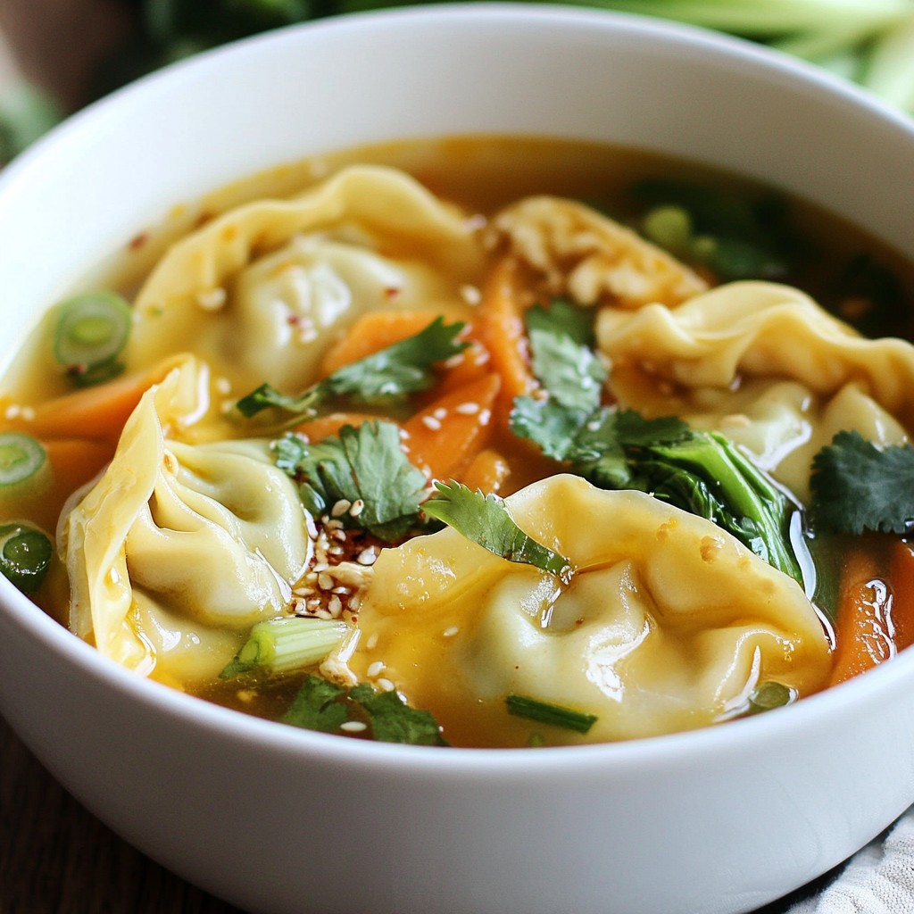 Easy Wonton Soup Quick and Tasty Weeknight Meal