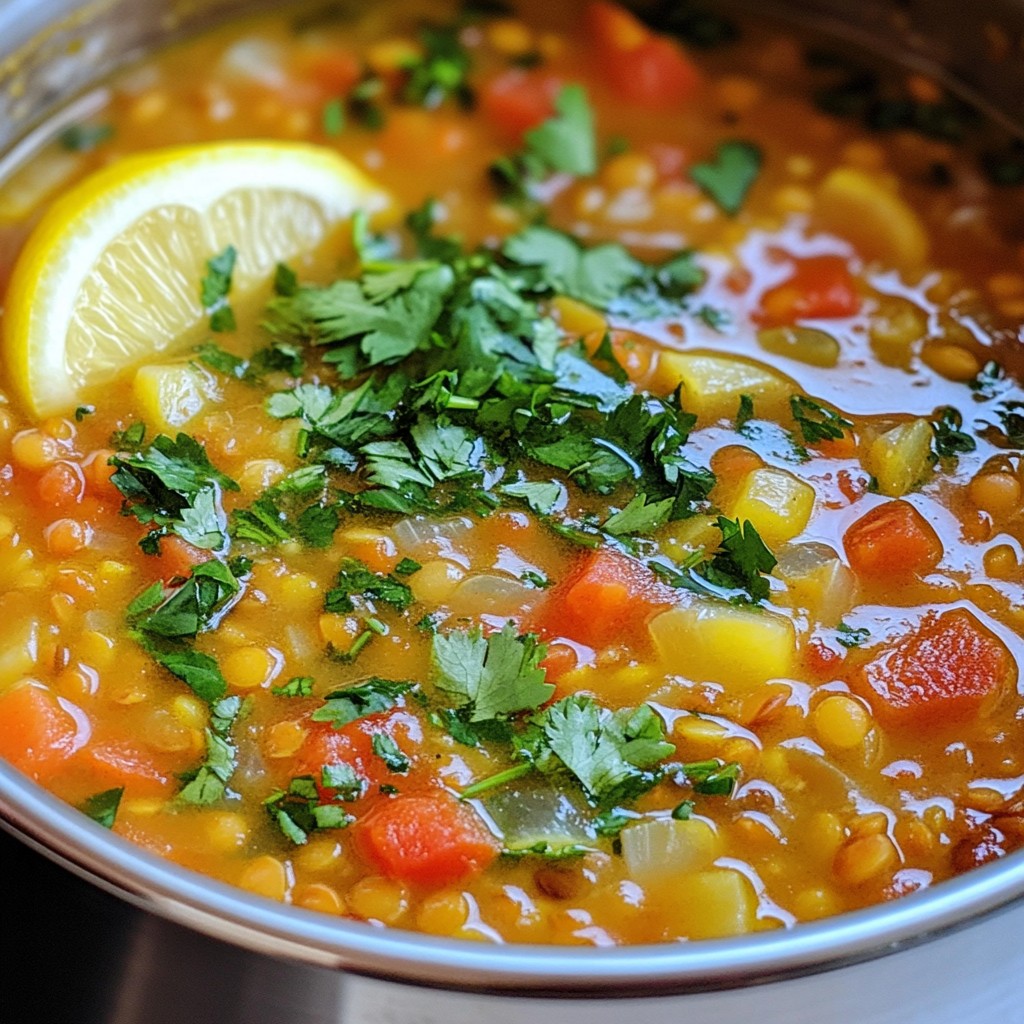 Arabic Lentil Soup Hearty and Flavorful Recipe