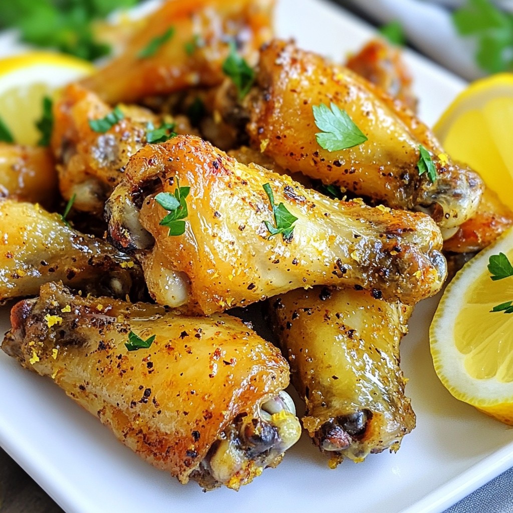 Oven-Baked Lemon Pepper Wings Crispy and Flavorful