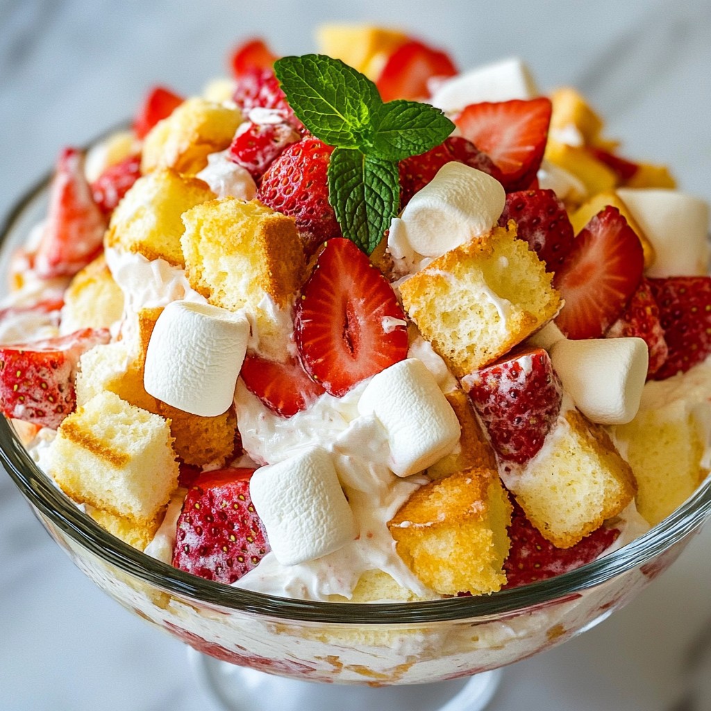 Strawberry Shortcake Fluff Salad Easy and Delicious Treat
