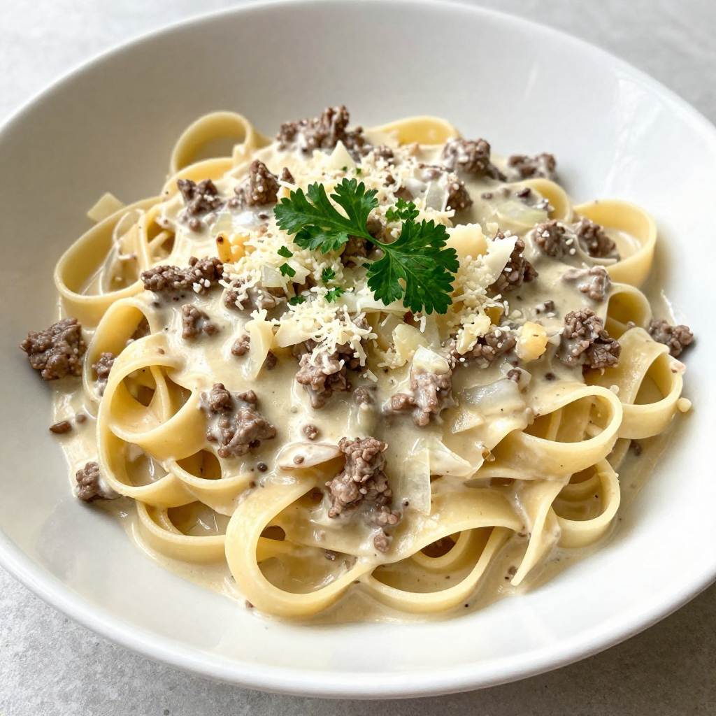 Creamy Beef Pasta Delightful and Simple Recipe