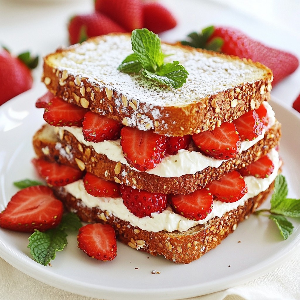 Fresh Strawberry Sandwich Delightful and Easy Recipe
