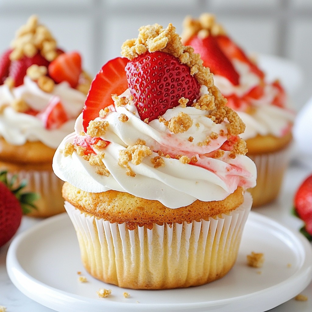 Strawberry Crunch Cupcakes Delightfully Sweet Treats