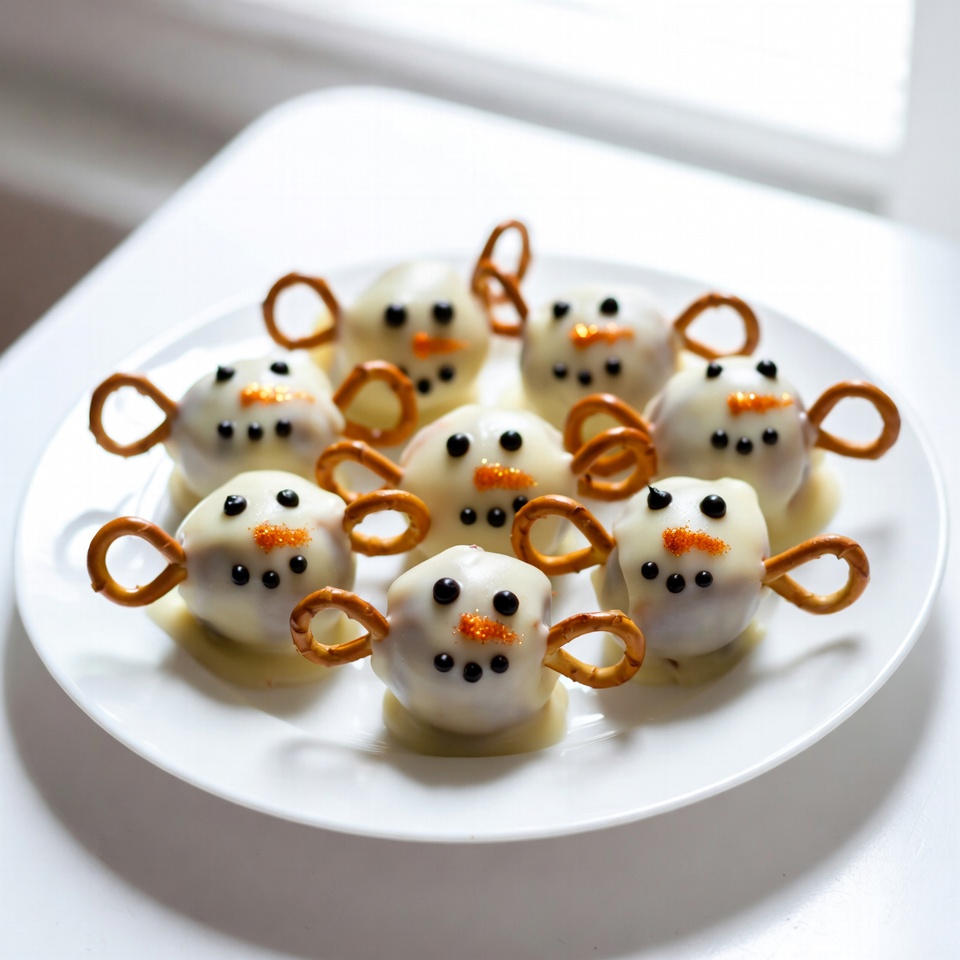 No-Bake Snowman Truffles Festive and Fun Treat