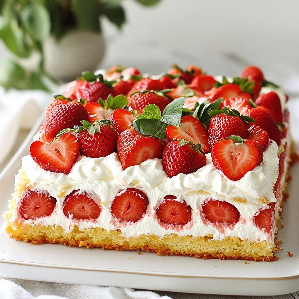Easy Strawberry Shortcake Poke Cake Irresistible Delight