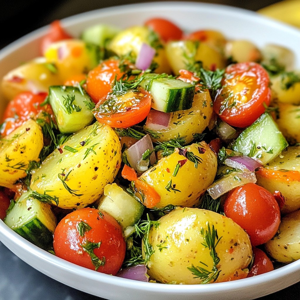 Turkish Herbed Potato Salad Flavorful and Refreshing Dish
