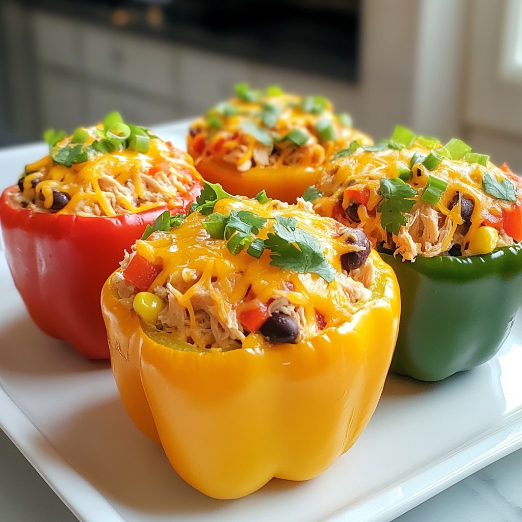 Ranch Chicken Stuffed Peppers Flavorful Meal Idea
