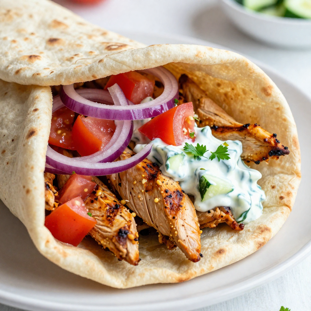 Mediterranean Chicken Gyros Flavorful and Easy Meal