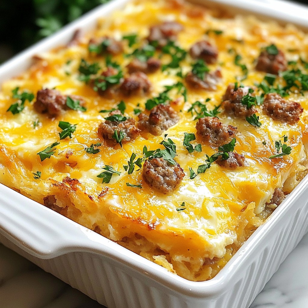 Easy Sausage Egg Casserole Simple Yet Delicious Dish